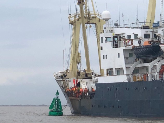 Routine buoy work for THV Patricia