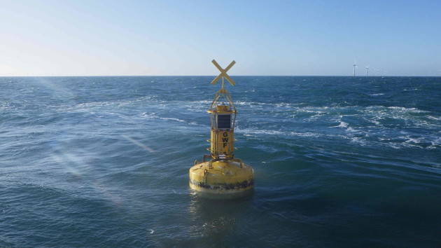 THV Galatea maintaining wind farm guard buoys