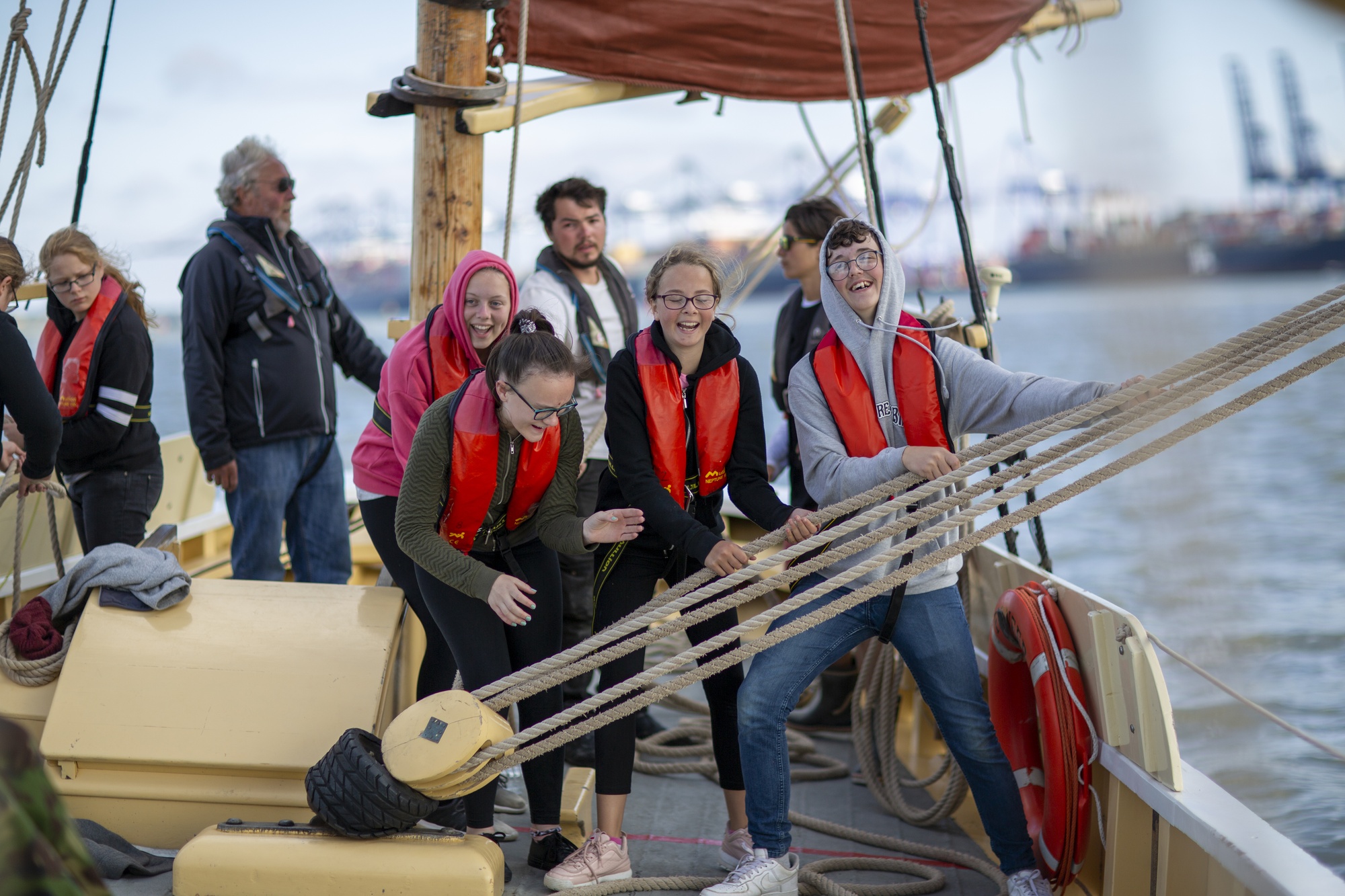 A family carers group on board Pioneer