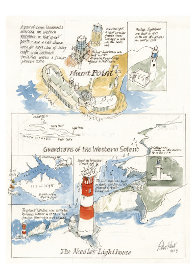Needles and Hurst Point Lighthouse